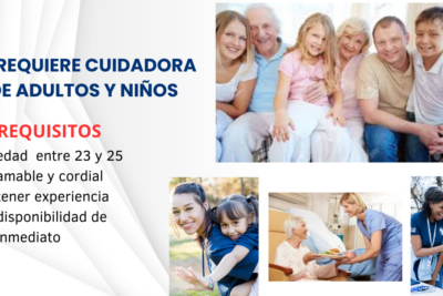 Se requiere personal para el cuidado de adultos y niños: ¡Únete a una labor significativa y gratificante!